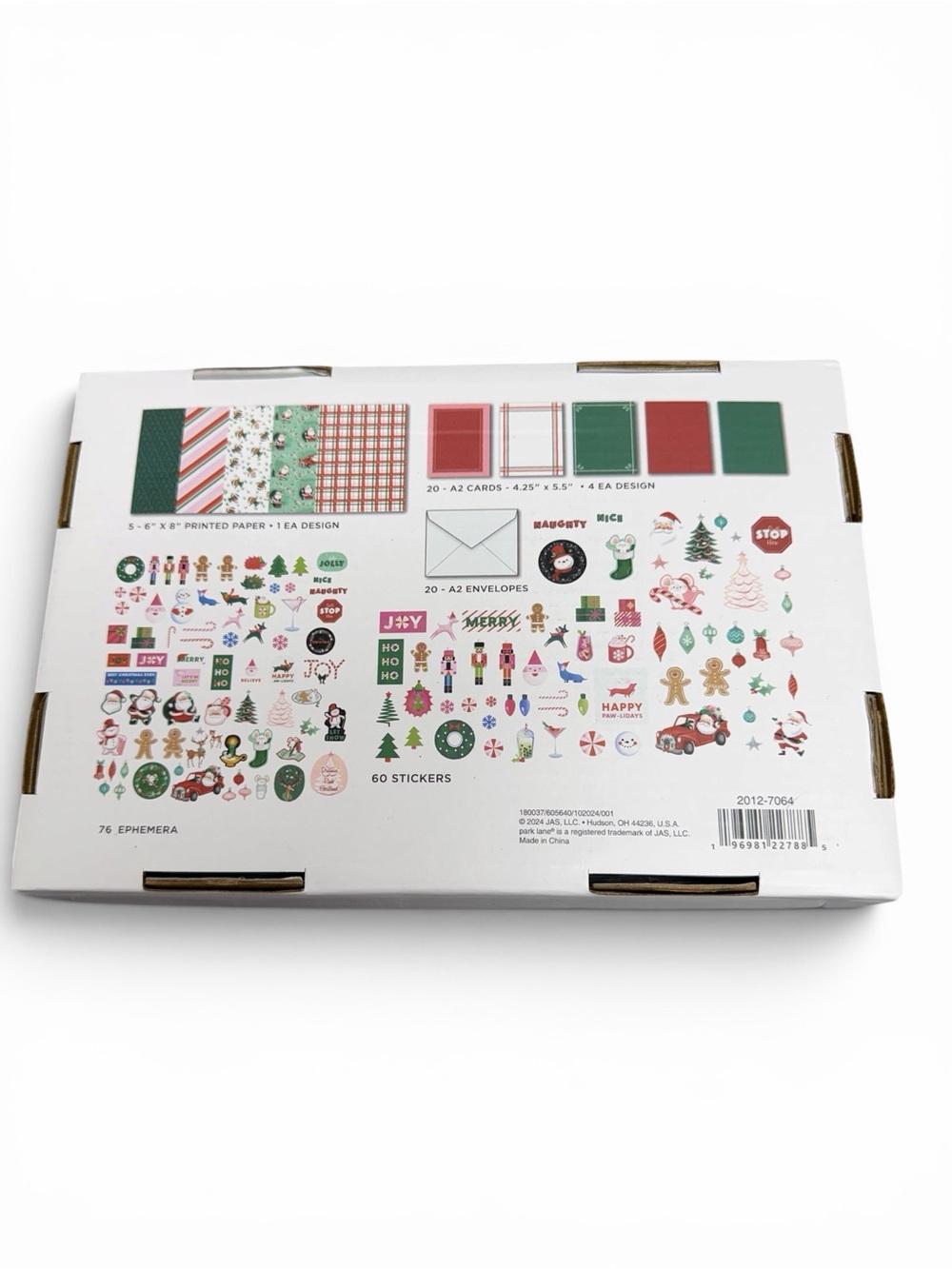 Park Lane Holiday Papercrafting Card Crafting Kit containing 181 pieces - Picture 2 of 2
